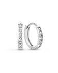 Dara Brillane Stone Earrings Set | White Gold
