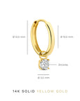 Larmes de Lune Stone Earrings Set | Gold