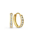 Dara Brillane Stone Earrings Set | Gold