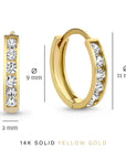 Dara Brillane Stone Earrings Set | Gold