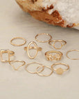 Pack 11 Vintage Silver Rings