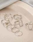Pack 11 Vintage Silver Rings
