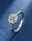 Aria Square Radiant Set | White Gold