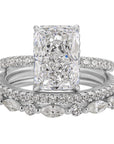 Jaily 3PC Wedding Ring Set | White Gold