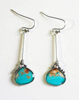 Vintage Earrings with Turquoise Stones