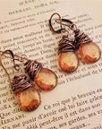 Vintage Cosmic Stone Earrings