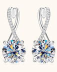 Crystal Drop Huggie Earrings