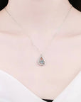 Drop Silver Bright Necklace