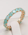 Luxury Round Stone Zircon Ring
