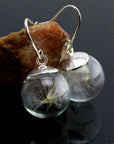 Dandelion Silver Earrings