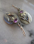 Retro Three Dimensional Flower Earrings