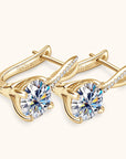 Crystal Drop Huggie Earrings