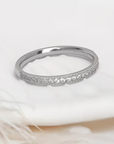 Slim Gold Zirconia Band Ring
