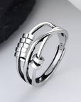 Vintage Silver Tree Layer Ring