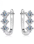 Three-Stone Earrings