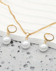 Golden Grace Pearl Jewelry Set | Gold