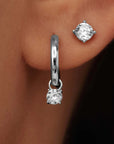 Larmes de Lune Stone Earrings Set | White Gold