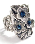 Floral Sapphire Ring