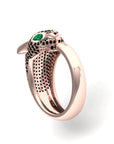 Emerald Panther Ring