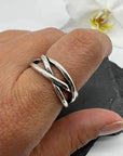 Chunky Adjustable Silver Ring