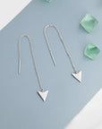 Arrowhead Threader Earrings in Sterling Silver