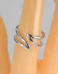 Adjustable Silver Wrap Ring