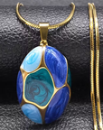 Colorblock Pendant Necklace