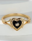 Black Heart Ring