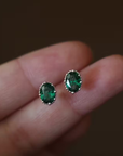 Verdant Oval Earrings