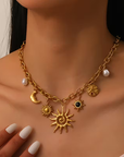 Golden Celestial Necklace