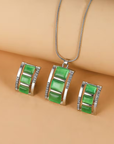 Coral Elegance Necklace & Earrings Set