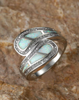 White Opal Ring
