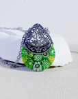 Floral Teardrop Necklace
