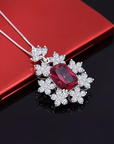 Ruby Gala Pendant Necklace