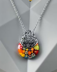 Floral Teardrop Necklace