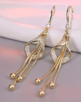 Gold Tassel Earrings