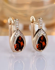 Ruby Ember Drop Earrings