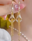 Gold Tassel Earrings