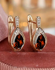 Ruby Ember Drop Earrings