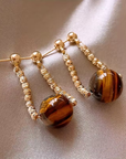 Cat Eye Dangle Earrings