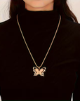 Butterfly Grace Crystal Necklace