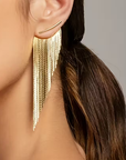 Lux Bohemian Fringe Earrings