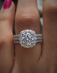 Classic Radiant Halo Ring