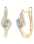 Sparkle Twist Bangle Earrings