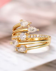 Cascade Pear Ring