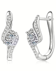 Sparkle Twist Bangle Earrings