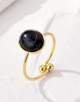 Malachite Oval Ring