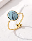 Malachite Oval Ring