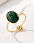 Malachite Oval Ring
