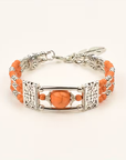 Boho Amber Stone Bracelet